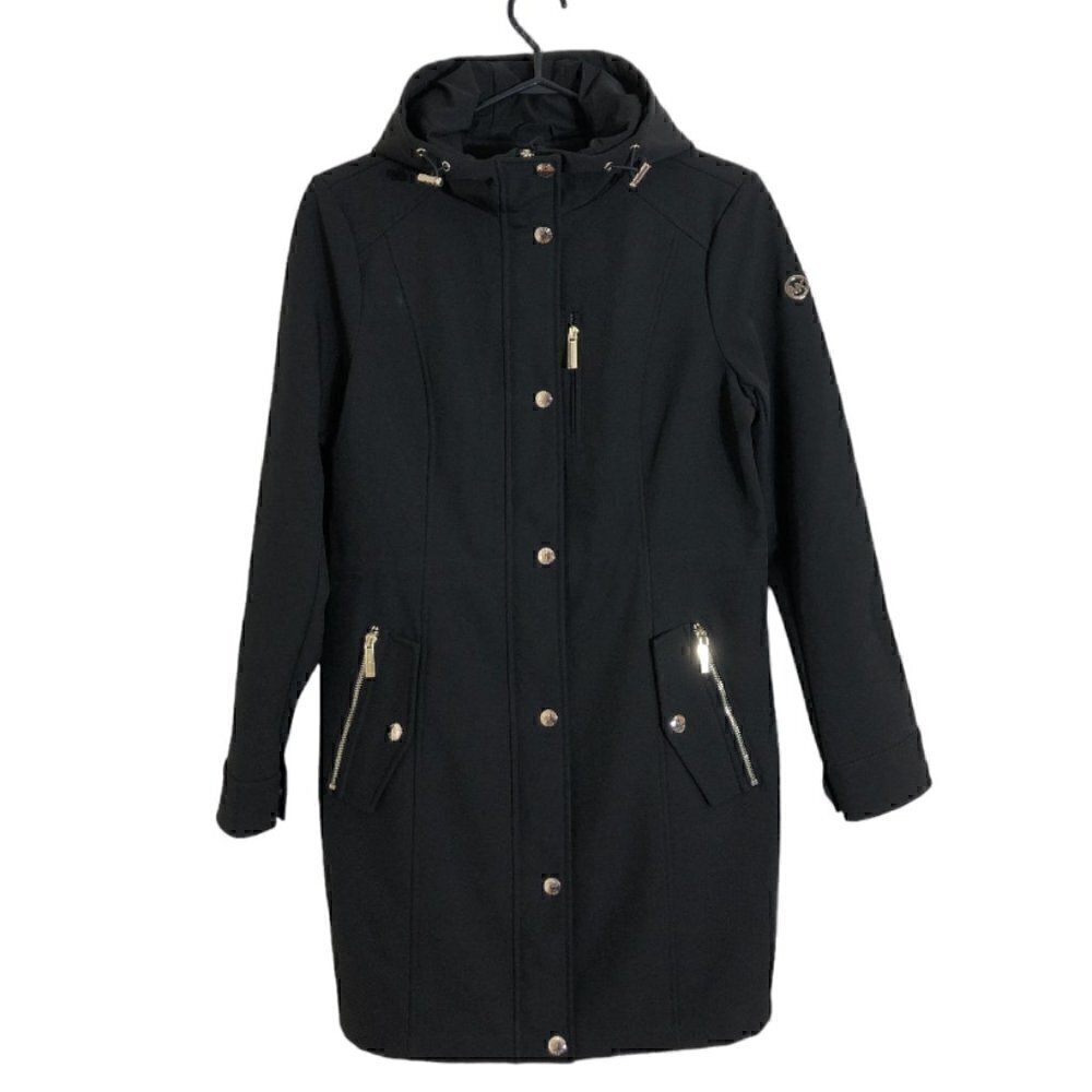MICHAEL Michael Kors Black Waterproof Hooded Jacket